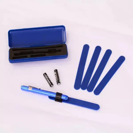SunnyWorld Diagnostic Kit Blue Medical Penlight mit Zungenspatel 